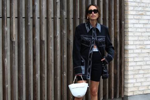 Loulou De Saison attending the Stine Goya runway show during Copenhagen Fashion Week - Aug 8, 2018 - CPHFW: Spring 2019 Street Style Day 2, Copenhagen Denmark  Copyright: xZachxChasex h_00534677