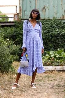 Babba C Rivera attending the Cecilie Bahnsen runway show during Copenhagen Fashion Week - Aug 8, 2018 - CPHFW: Spring 2019 Street Style Day 2, Copenhagen Denmark  Copyright: xZachxChasex h_00534965