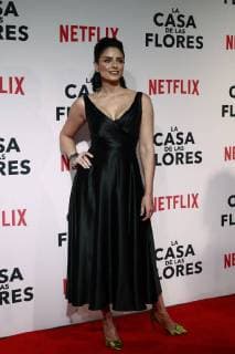 Mexican actress Aislinn Derbez poses during the red carpet of the presentation of the new Netflix series La Casa de las Flores (The House of the flowers), in Mexico City, Mexico, 08 August 2018. The premier of the Mexican production, created by director Manolo Caro and which addresses topics such as homosexuality and the recreational use of marijuana, will be on 10 August on the Netflix platform. Red carpet of the Netflix Mexican series La Casa de las Flores !ACHTUNG: NUR REDAKTIONELLE NUTZUNG!  Copyright: xJosexMendezx CMX01 20180809-636693931853594799