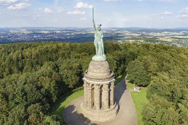 Hermannsdenkmal, Detmold, Teutoburger Wald, Nordrhein-Westfalen, Deutschland, Europa Copyright: imageBROKER/RainerxHerzog ibxbdy04721846.jpg