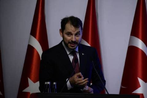 Turkish Treasury and Finance Minister, son-in-law of President Recep Tayyip Erdogan, Berat Albayrak makes a press conferance about the new economy model of country at Dolmabahce Palace, Istanbul, Turkey, 10th of August, 2018. Today, Turkish Lira hit a record low against major currencies, recording 6.00 liras against US dollar and 7.00 liras against Euro. The Turkish currency had plunged by almost 30 percent against the US dollar since the end of last year.  Copyright: MustafaxAlkac 16082591