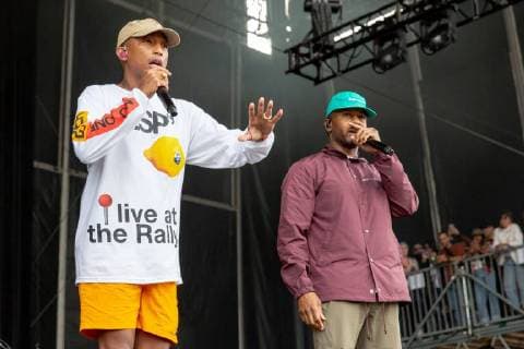 August 10, 2018 - San Francisco, California, U.S - PHARRELL WILLIAMS and CHAD HUGO of N.E.R.D. during Outside Lands Music Festival at Golden Gate Park in San Francisco, California San Francisco U.S. - ZUMAs135 20180810_zap_s135_091 Copyright: xDanielxDeSloverx