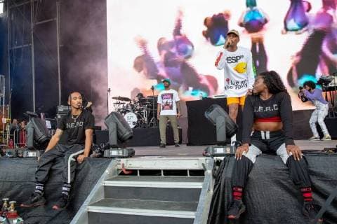August 10, 2018 - San Francisco, California, U.S - CHAD HUGO and PHARRELL WILLIAMS of N.E.R.D. during Outside Lands Music Festival at Golden Gate Park in San Francisco, California San Francisco U.S. - ZUMAs135 20180810_zap_s135_098 Copyright: xDanielxDeSloverx