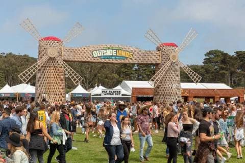 August 10, 2018 - San Francisco, California, U.S - Windmill Gate of Outside Lands Music Festival at Golden Gate Park in San Francisco, California San Francisco U.S. - ZUMAs135 20180810_zap_s135_083 Copyright: xDanielxDeSloverx