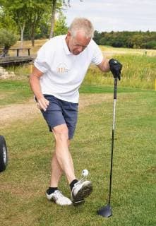 Leipzig 11.Charity Golfturnier Leipzig Johannes B.Kerner jongliert mit dem Golfball Copyright: xEIBNER RZYx EP_RZY