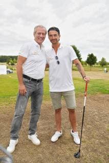 Leipzig 11.Charity Golfturnier Leipzig Veranstaler und GRK-Chef Steffen Göbel mit Florian Silbereisen Copyright: xEIBNER RZYx EP_RZY