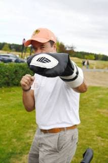 Leipzig 11.Charity Golfturnier Leipzig Jan Josef Liefers als Boxer Copyright: xEIBNER RZYx EP_RZY