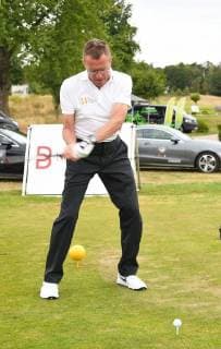 Leipzig 11.Charity Golfturnier Leipzig Ralf Rangnick beim Abschlag Copyright: xEIBNER RZYx EP_RZY