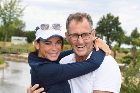 Entertainment Bilder des Tages Leipzig 11.Charity Golfturnier Leipzig Schauspielerin Gerit Kling und Ehemann Wolfram Becker Copyright: xEIBNER RZYx EP_RZY