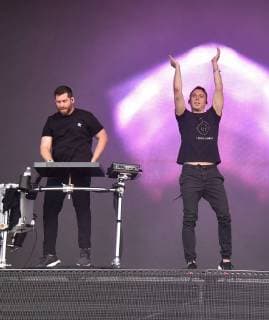 SAN FRANCISCO, CA - AUGUST 10: Harrison Mills and Clayton Knight of Odesza performs during the 2018 Outside Lands Musis and Arts Festival in Golden Gate Park on August 10, 2018 in San Francisco, California. Copyright: ximageSPACE MediaPunchx