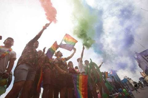 August 11, 2018 - EUM20180811SOC12.JPG.TOLUCA, Mex., Marchmarcha-LGBTTTI.- Aspectos de la marcha de Orgullo LGBTTTI, en el centro de la capital mexiquense, este domingo 11 de agosto de 2018. Foto: Agencia EL UNIVERSALJorge AlvaradoMAR.  - ZUMAu78_ 20180811_zaf_u78_053 Copyright: xElxUniversalx