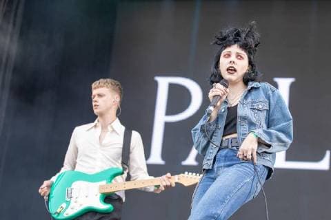 August 11, 2018 - San Francisco, California, U.S - HUGO SILVANI and HEATHER BARON-GRACIE of Pale Waves during Outside Lands Music Festival at Golden Gate Park in San Francisco, California San Francisco U.S. - ZUMAs135 20180811_zap_s135_011 Copyright: xDanielxDeSloverx