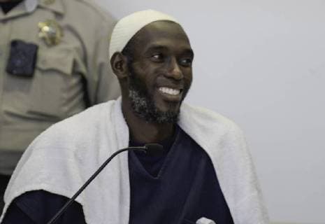August 13, 2018 - Taos, NM, U.S. - Albuquerque Journal.hearing for the five adults charged with child abuse in the Amalia compound case were in court Monday afternoon to see judge Sarah C. Backus. Pictured Lucas Morton(Cq) smiling during a court recessl.Taos, New Mexico Albuquerque Journal Taos U.S. - ZUMAab1_ 20180813_zaf_ab1_016 Copyright: xRobertoxE.xRosalesx
