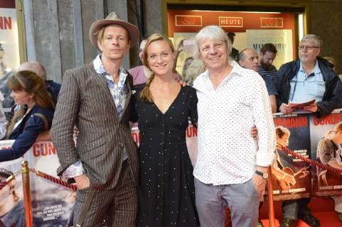 Alexander Scheer, Anna Unterberger und Andreas Dresen bei der Premiere des Kinofilms Gundermann in der Lichtburg. Essen am 13.08.2018