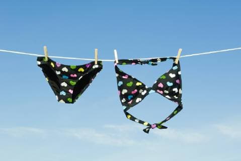 Bikini hanging on clothes-line  Copyright: MichèlexConstantini B04098609