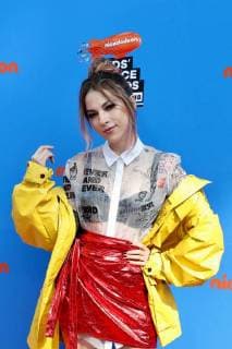 August 18, 2018 - EUM20180818ESP09.JPG .CIUDAD DE MEXICO. AwardPremio-Kids Choice Awards.- 18 de agosto 2018. Aspectos de la alfombra roja de los Kids Choice Awards Mexico 2018 en el Auditorio Nacional. En la imagen La cantante Paty Cantu. Foto: Agencia EL UNIVERSALValente RosasEELG Mexico City Mexico  - ZUMAu78_ 20180818_zaf_u78_036 Copyright: xElxUniversalx