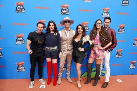 August 18, 2018 - EUM20180818ESP13.JPG .CIUDAD DE MEXICO. AwardPremio-Kids Choice Awards.- 18 de agosto 2018. Aspectos de la alfombra roja de los Kids Choice Awards Mexico 2018 en el Auditorio Nacional. En la imagen el grupo Timbiriche. Foto: Agencia EL UNIVERSALValente RosasEELG Mexico City Mexico  - ZUMAu78_ 20180818_zaf_u78_040 Copyright: xElxUniversalx
