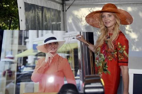 Jette Joop beim Audi Ascot-Renntag 2018 auf der Galopprennbahn Neue Bult. Hannover-Langenhagen,19.08.2018