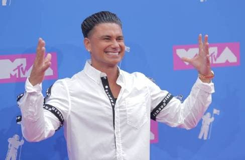 Pauly D arrives on the red carpet at the 35th annual MTV Video Music Awards at Radio City Music Hall in New York City on August 20, 2018.  NYP20180820329 SERENAxXU-NING