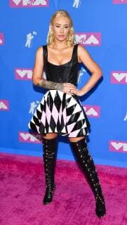 Iggy Azalea arriving at the MTV Video Music Awards press room in New York City - Aug 20, 2018 - MTV Video Music Awards 2018, New York City New York United States Radio City Music Hall  Copyright: xOConnorx h_00537602