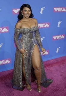 Ashanti arrives on the red carpet at the 35th annual MTV Video Music Awards at Radio City Music Hall in New York City on August 20, 2018.  NYP20180820387 SERENAxXU-NING