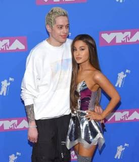 Pete Davidson and Ariana Grande arriving at the MTV Video Music Awards in New York City - Aug 20, 2018 - MTV Video Music Awards 2018, New York City New York United States Radio City Music Hall  Copyright: xOConnorx h_00537631