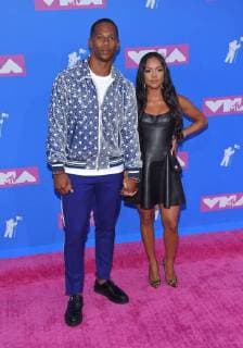 Victor Cruz and Karrueche Tran arriving at the MTV Video Music Awards in New York City - Aug 20, 2018 - MTV Video Music Awards 2018, New York City New York United States Radio City Music Hall  Copyright: xOConnorx h_00537650