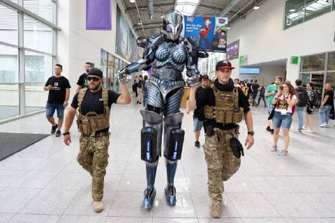 Entertainment Bilder der Woche KW34 Entertainment Bilder des Tages Impressionen der Gamescom 2018 in der Koelnmesse Gamescom, die weltweit groesste Messe fuer Computer und Videospiele am 21.08.2018 in Koeln Deutschland. No Property Release, No Trademark Rights, No Model Release *** Impressions of Gamescom 2018 at Koelnmesse Gamescom the worlds largest trade fair for computer and video games on 21 08 2018 in Koeln Germany No Property Release No Trademark Rights No Model Release