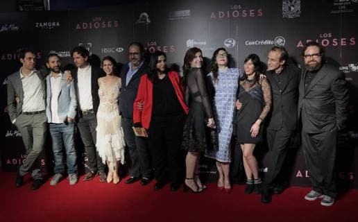 The cast of the movie Los adioses poses on the red carpet, in Mexico City, Mexico, 22 August 2018. The film, directed by Mexican director Natalia Beristain, explores the life of writer Rosario Castellanos and will premiere on August 24 in Mexico. Los adioses film s red carpet in Mexico City !ACHTUNG: NUR REDAKTIONELLE NUTZUNG!  Copyright: xMarioxGuzmánx MEX19 20180823-636706022961199326