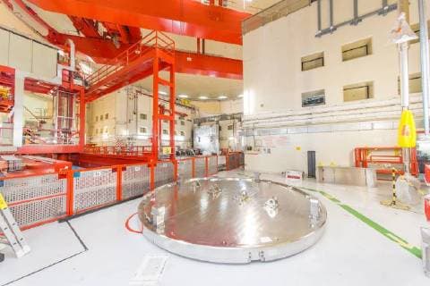 Rückbau des AKW Biblis, Block A 15.08.2018 Biblis Rückbau des AKW Biblis, Block A *** Decommissioning of the Biblis nuclear power plant A 15 08 2018 Biblis Decommissioning of the Biblis nuclear power plant A block TG2018-1719
