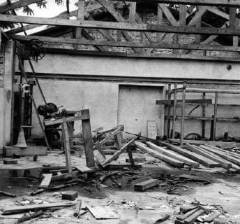 - BUKAMA, CONGO (FILE) : This file picture dated 22 February 1961 is about Katanga unrest. After Katanga independence and secession Baluba rebels attacked tribes supporting Moïse Tshombe. On the picture : the devastated Franciscan mission of Bukama. ARCHIVES  x34583580x