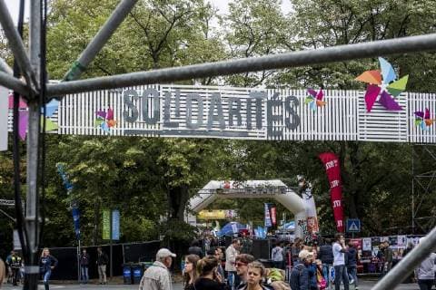 Illustration picture shows the 7th edition of the Solidarites de Namur music festival event at Namur citadel, Saturday 25 August 2018.  HATIMxKAGHAT 05413420
