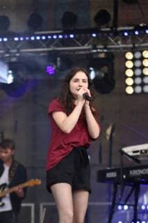 25.08.2018, Frankfurt am Main, Hauptwache Lichter der Hoffnung (FFM) Open Air Konzert Sängerin Adina Mitchell *** 25 08 2018 Frankfurt am Main Hauptwache lights of hope FFM open air concert singer Adina Mitchell