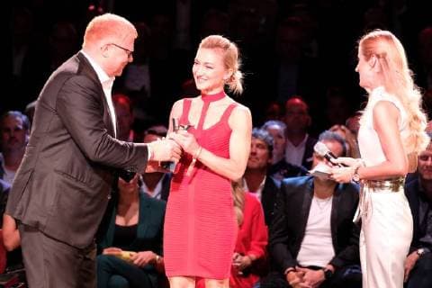 Hamburg Preisträgerin Aljona Savchenko Verleihung des Sport Bild Award in der Fischauktionshalle Große Elbstraße in Hamburg am 27.8.2018