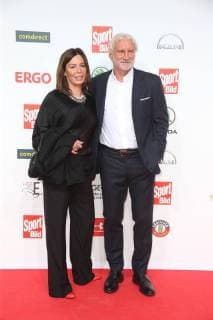Hamburg Sabrina und Rudi Völler Verleihung des Sport Bild Award in der Fischauktionshalle Große Elbstraße in Hamburg am 27.8.2018