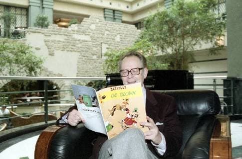 - BELGIUM (FILE) : This file picture dated 31 March 1993 shows the Belgian cartoonist Morris (1923-2001). He created Lucky Luke and Rantanplan. On the picture : Morris holding the De Clown Rantanplan comic book. ARCHIVES  x37865326x