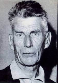 UNDATED FILE PICTURE OF FAMOUS AMERICAN WRITER , SAMUEL BECKETT.  x381160x