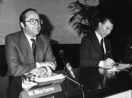 Wilfried Martens and Leo Tindemans. (BELGA ARCHIVES)  x8974145x