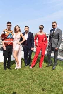 Press conference of Poland s Top Model Marcin Tyszka, Joanna Krupa, Michal Pirog, Katarzyna Sokolowska and DAwid Wolinski Joanna Krupa attends a press conference Poland s Top Model she is to host on August 30, 2018 in Warsaw, Poland. EN_01335929_0085 
