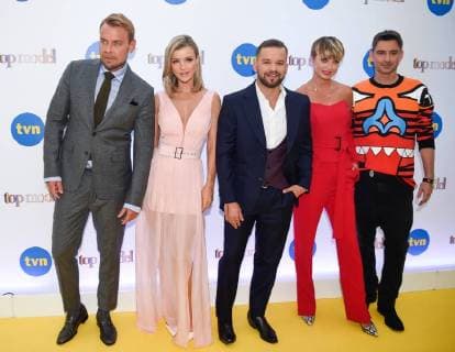 Press conference of Poland s Top Model Dawid Wolinski , Joanna Krupa, Michal Pirog, Katarzyna Sokolowska, Marcin Tyszka Joanna Krupa attends a press conference Poland s Top Model she is to host on August 30, 2018 in Warsaw, Poland. EN_01335967_0025 