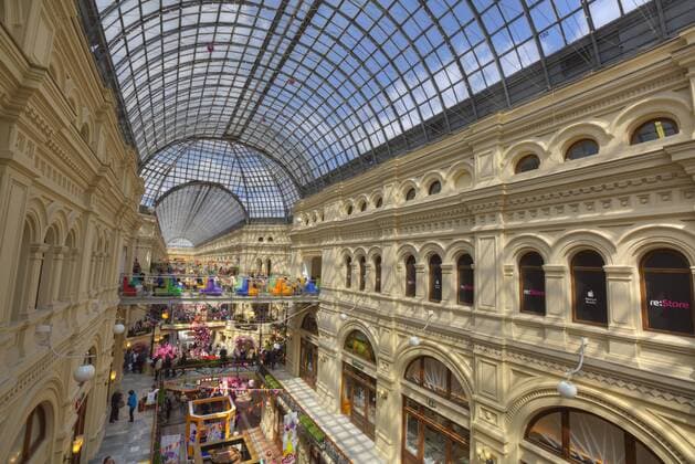 GUM Department Store, Moscow, Russia, Europe Copyright: RichardxMaschmeyer 801-2371 Editorial Use Only