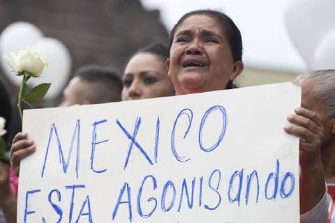 Mexiko, Angehörige von Vermissten protestieren in Guadalajara Relatives of missing persons protest in Guadalajara, Mexico, 30 August 2018, within the framework of the international day of victims of forced disappearances. The Office in Mexico of the United Nations High Commissioner for Human Rights (UN-DH) asked the president-elect, Andres Manuel López Obrador, that the fight against enforced disappearances be a priority for the next federal government. UN-DH asks López Obrador to prioritize fight against enforced disappearances !ACHTUNG: NUR REDAKTIONELLE NUTZUNG!  Copyright: xFranciscoxGuascox MEX053 20180831-636712786331701213