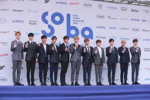 WANNA ONE,TWICE,MOMOLAND,MAMAMOO etc. attend 2018 Soribada Best K-Music Awards in Seoul, Korea on 30th August 2018.(China and Korea Rights Out)  2018083100105