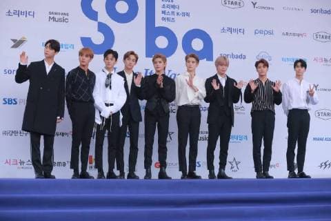 WANNA ONE,TWICE,MOMOLAND,MAMAMOO etc. attend 2018 Soribada Best K-Music Awards in Seoul, Korea on 30th August 2018.(China and Korea Rights Out)  2018083100144