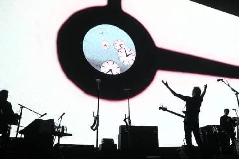 Entertainment Bilder des Tages MOSCOW, RUSSIA â€“ AUGUST 31, 2018: Pink Floyd co-founder Roger Waters gives a concert at Moscow s Olimpiysky Arena as part of his Us + Them Tour. Valery Sharifulin TASS  TS08E92A