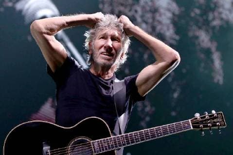 MOSCOW, RUSSIA â€“ AUGUST 31, 2018: Pink Floyd co-founder Roger Waters gives a concert at Moscow s Olimpiysky Arena as part of his Us + Them Tour. Valery Sharifulin TASS  TS08E933