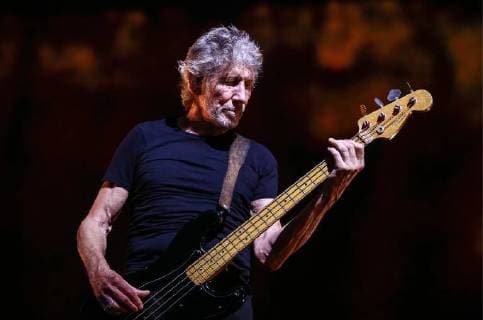 MOSCOW, RUSSIA â€“ AUGUST 31, 2018: Pink Floyd co-founder Roger Waters gives a concert at Moscow s Olimpiysky Arena as part of his Us + Them Tour. Valery Sharifulin TASS  TS08E952