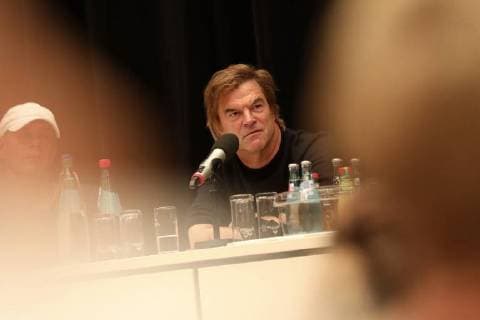 Campino von den Toten Hosen bei der Pressekonferenz zum wirsindmehr-Konzert gegen Rechts in der Stadthalle. Chemnitz, 03.09.2018