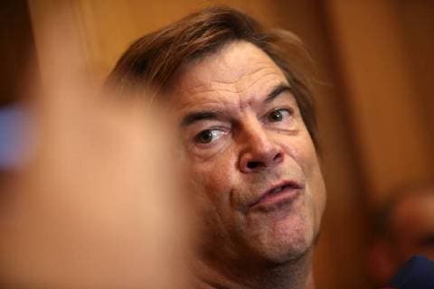 Campino von den Toten Hosen bei der Pressekonferenz zum wirsindmehr-Konzert gegen Rechts in der Stadthalle. Chemnitz, 03.09.2018
