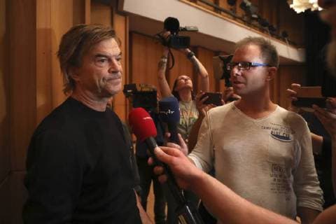 News Themen der Woche KW 36 Entertainment Bilder des Tages Campino von den Toten Hosen bei der Pressekonferenz zum wirsindmehr-Konzert gegen Rechts in der Stadthalle. Chemnitz, 03.09.2018